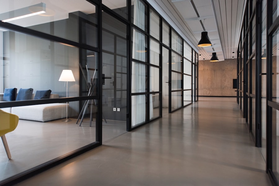 Professional office environment for team communication